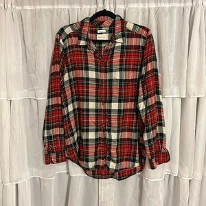 Red American Eagle Flannel Size Large